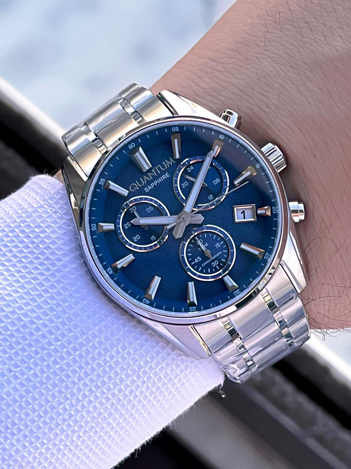 Quantum Sapphire Cizilmez Cam Çelik Kordon İç Kadran Fonksiyonlar Quantum Sapphire Cizilmez Cam Çelik Kordon İç Kadran Fonksiyonlar