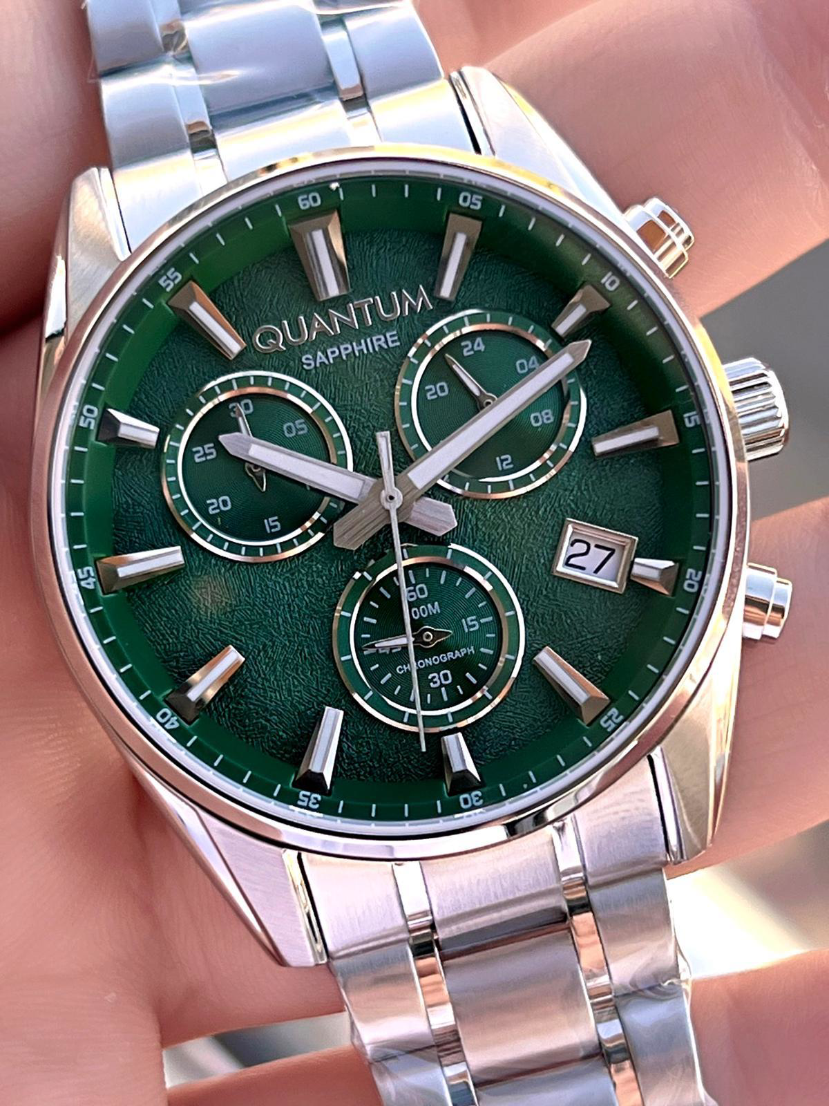 Quantum Sapphire Cizilmez Cam Çelik Kordon İç Kadran Fonksiyonlar