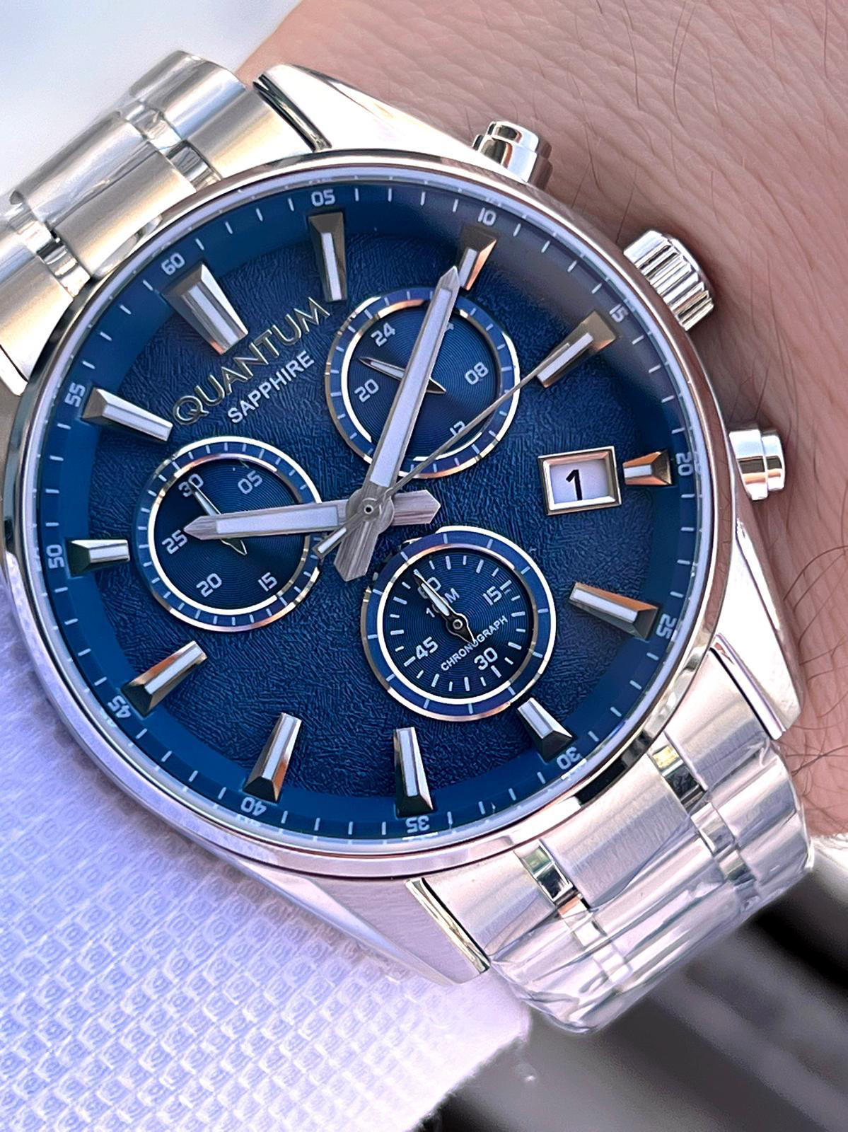 Quantum Sapphire Cizilmez Cam Çelik Kordon İç Kadran Fonksiyonlar Quantum Sapphire Cizilmez Cam Çelik Kordon İç Kadran Fonksiyonlar