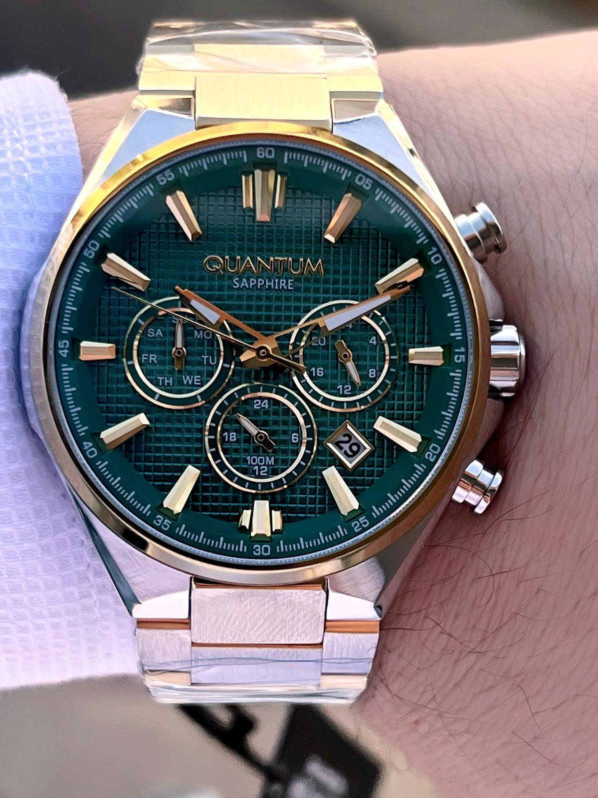 Quantum Sapphire Cizilmez Cam Çelik Kordon İç Kadran Fonksiyonlar