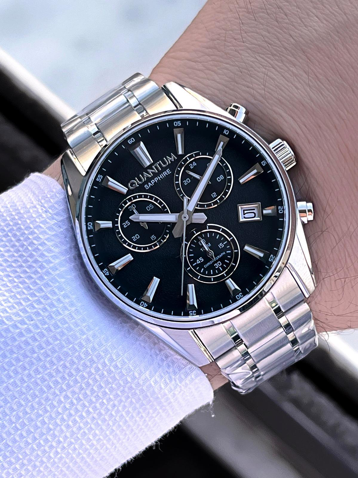 Quantum Sapphire Cizilmez Cam Çelik Kordon İç Kadran Fonksiyonlar Quantum Sapphire Cizilmez Cam Çelik Kordon İç Kadran Fonksiyonlar