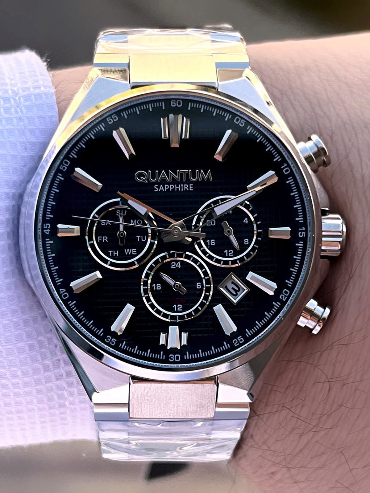 Quantum Sapphire Cizilmez Cam Çelik Kordon İç Kadran Fonksiyonlar Quantum Sapphire Cizilmez Cam Çelik Kordon İç Kadran Fonksiyonlar