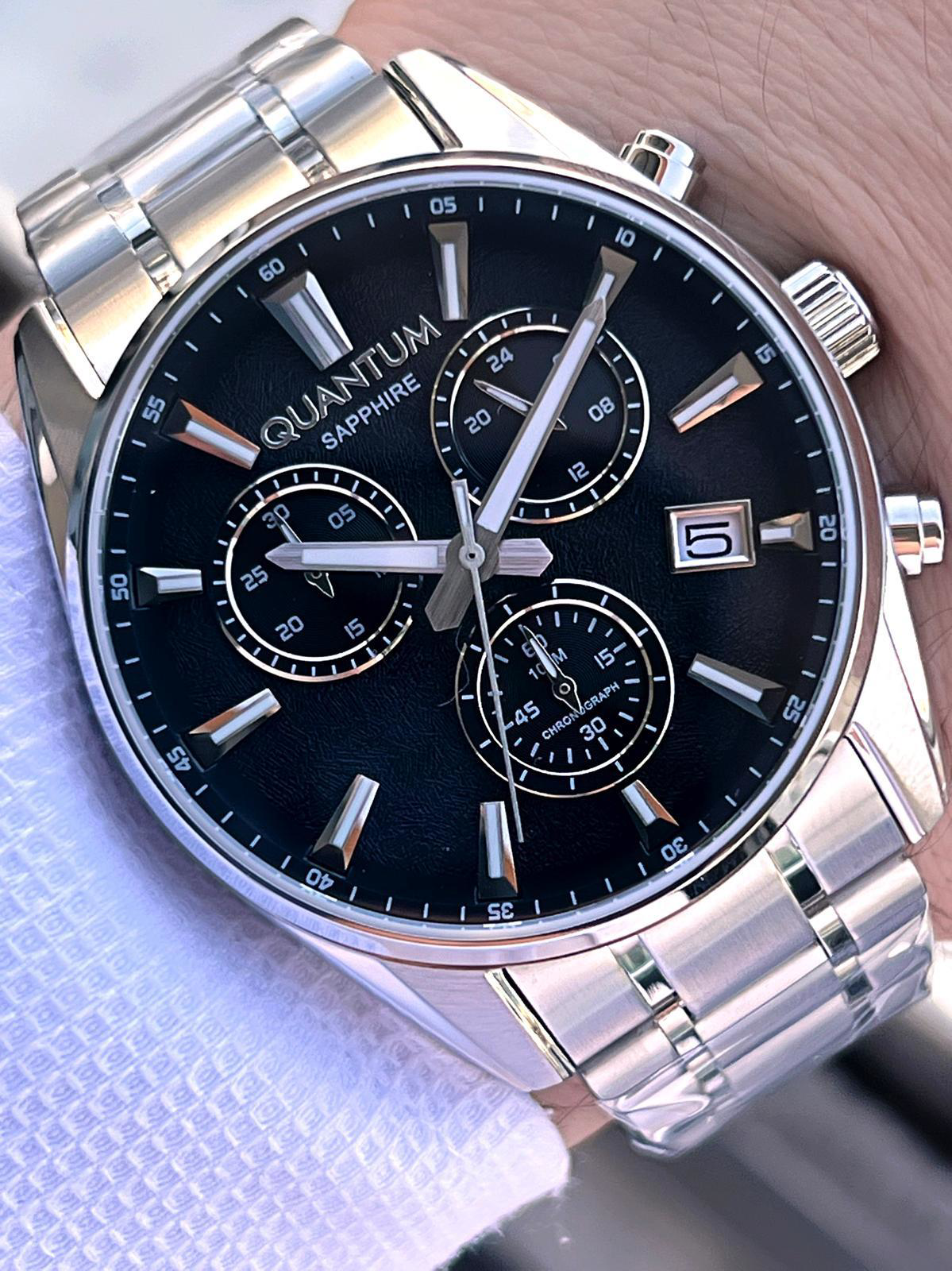 Quantum Sapphire Cizilmez Cam Çelik Kordon İç Kadran Fonksiyonlar Quantum Sapphire Cizilmez Cam Çelik Kordon İç Kadran Fonksiyonlar