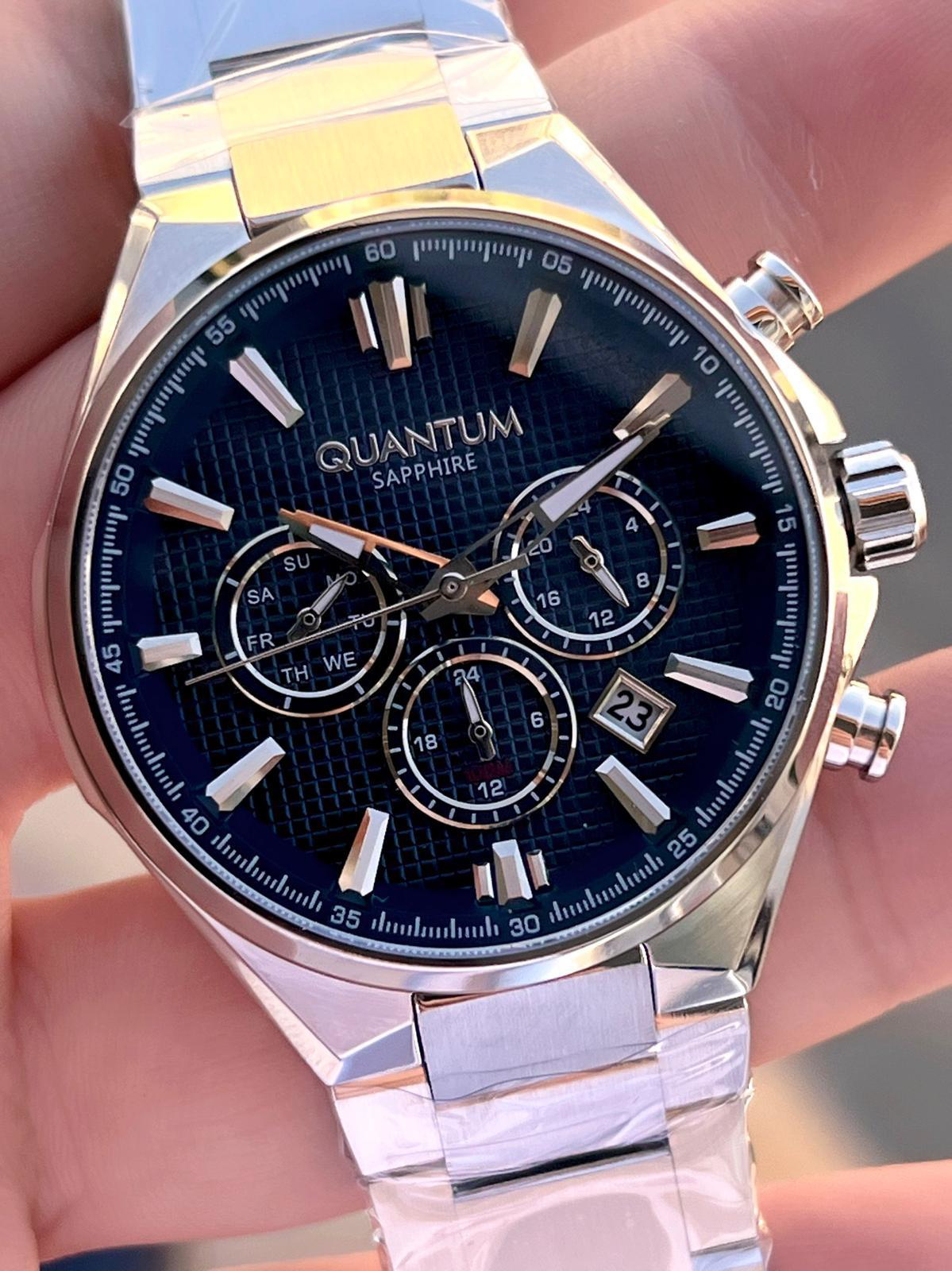 Quantum Sapphire Cizilmez Cam Çelik Kordon İç Kadran Fonksiyonlar