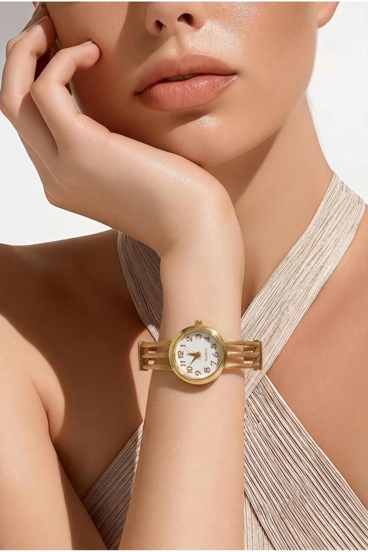 QUARTZ Premium Metal Kelepçe Saat
