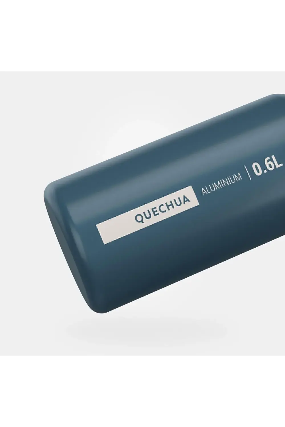 Quechua Çocuk Matara Pipetli Alüminyum 0.6 L Lacivert Tek Elle Aç