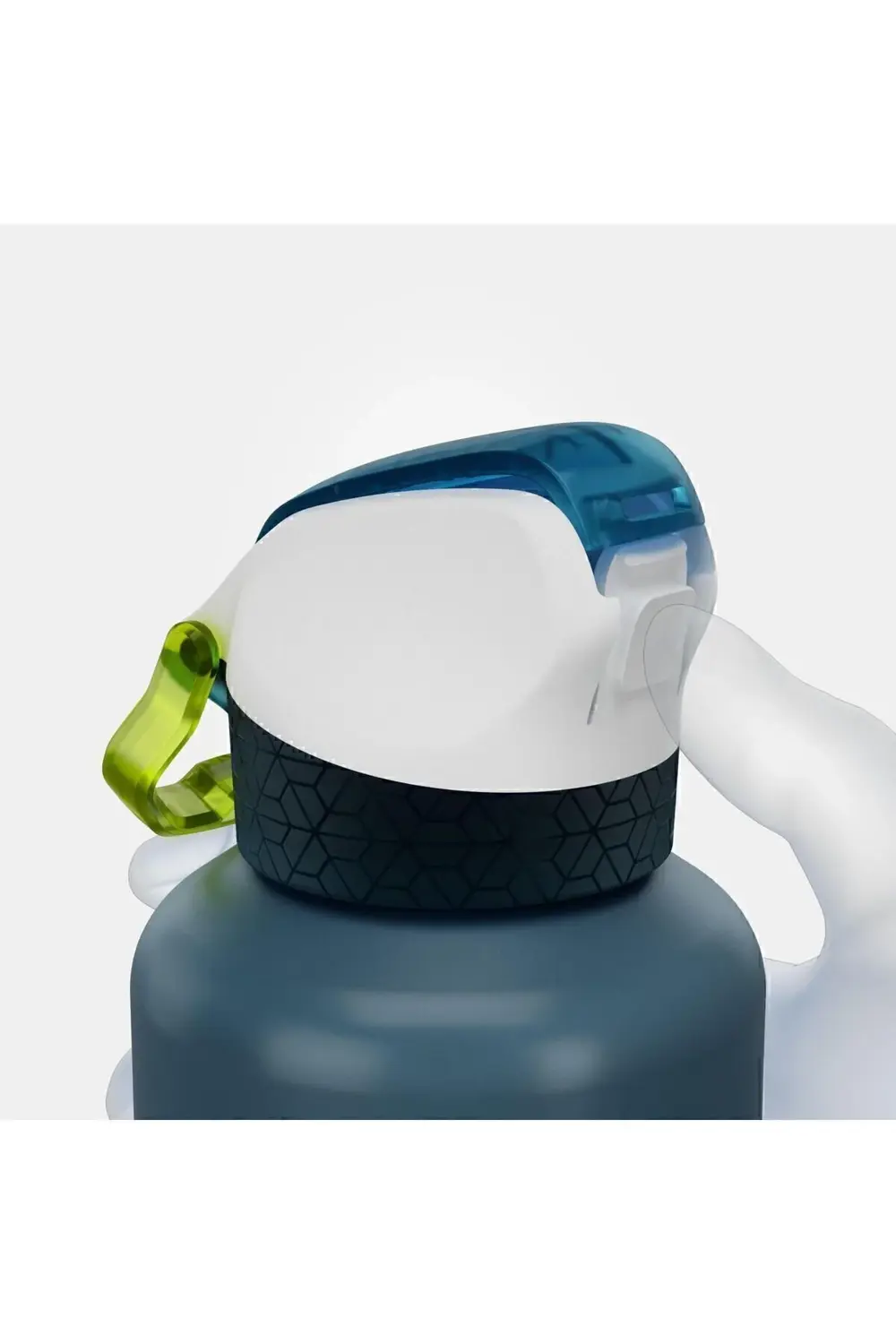 Quechua Çocuk Matara Pipetli Alüminyum 0.6 L Lacivert Tek Elle Aç