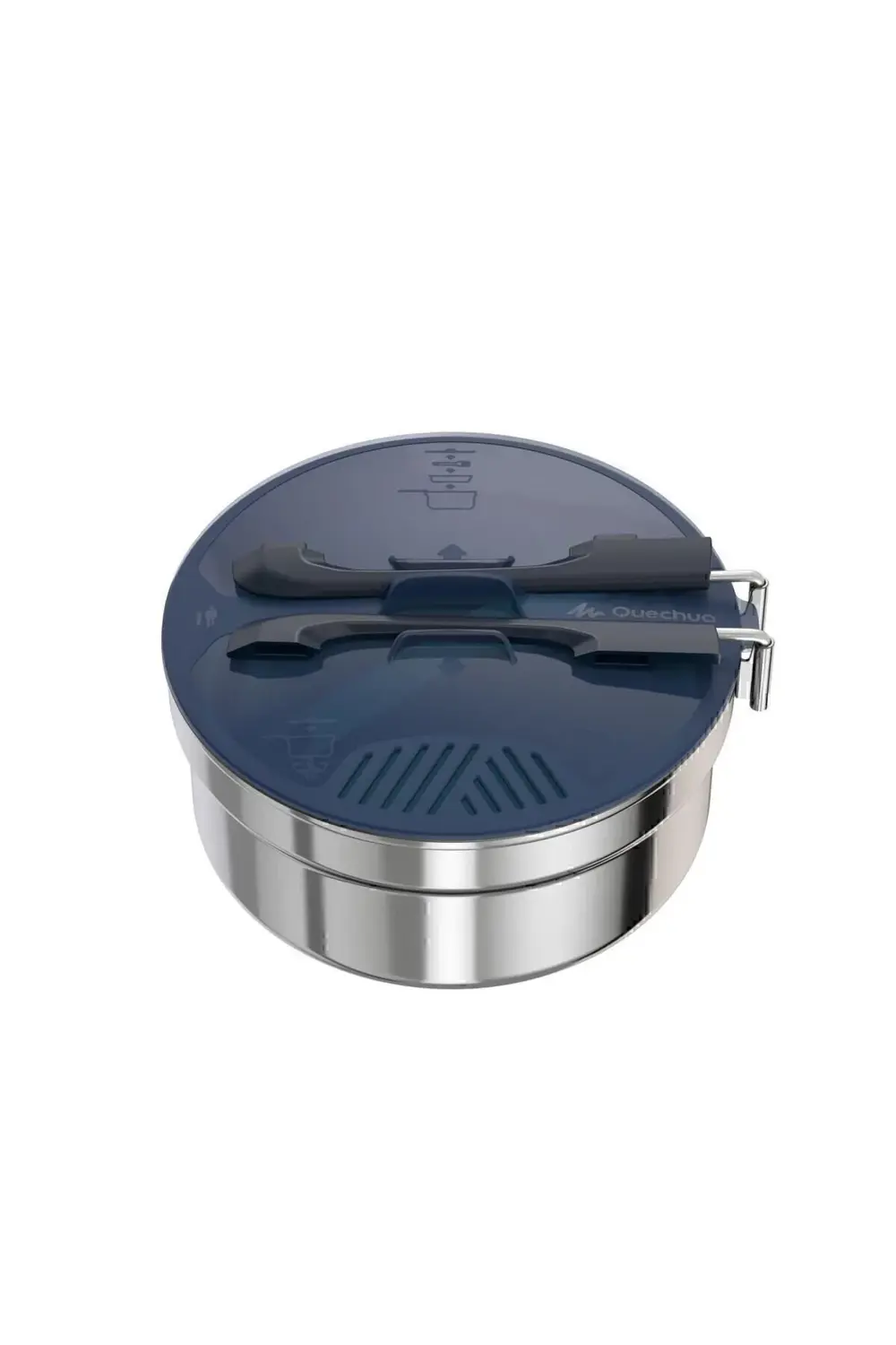Quechua Kamp Yemek Seti - Tek Kişilik - Paslanmaz Çelik - Mh100