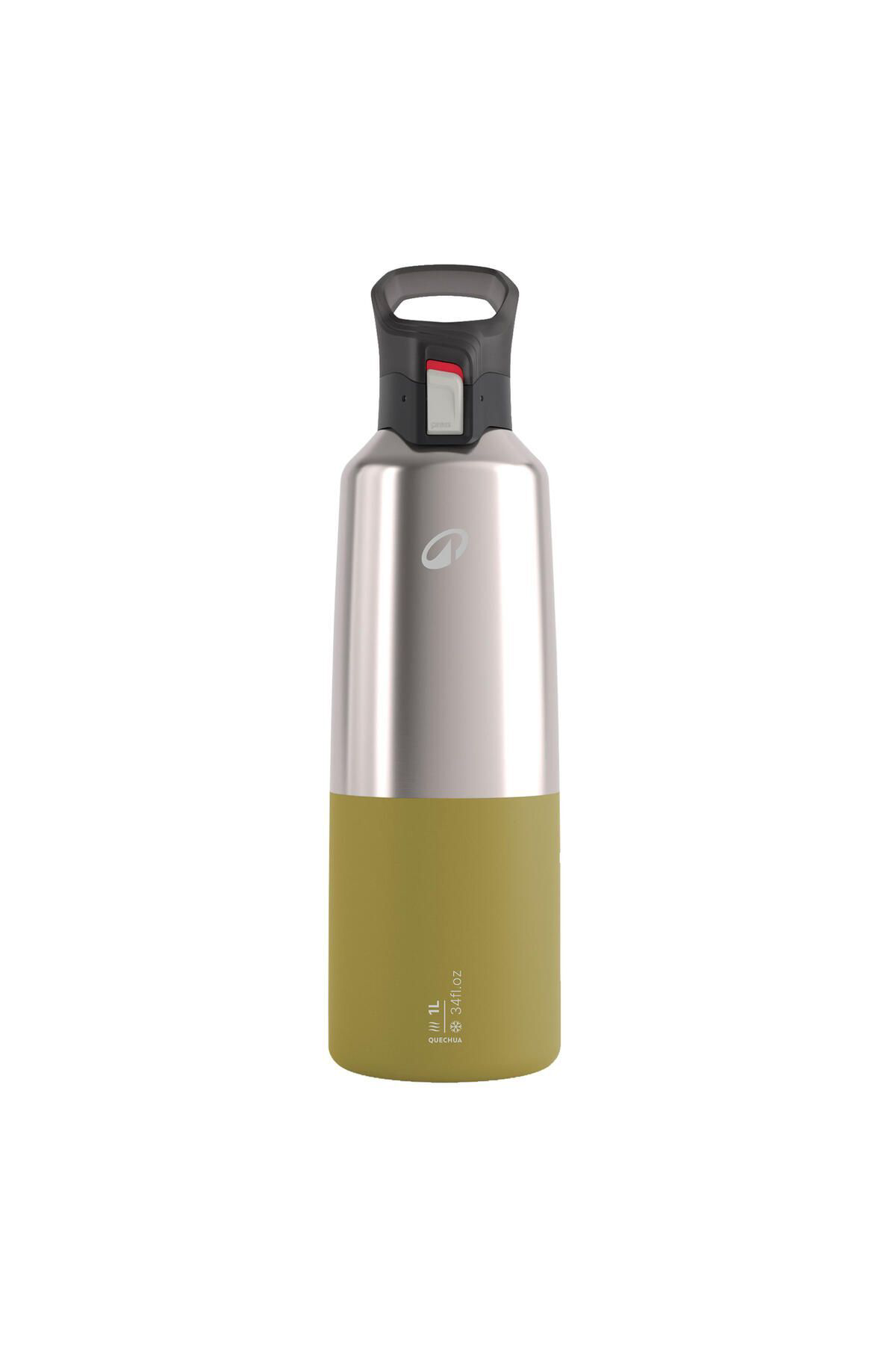 Quechua Outdoor Paslanmaz Çelik Termos - 1 L - Pratik Kapak - Hak