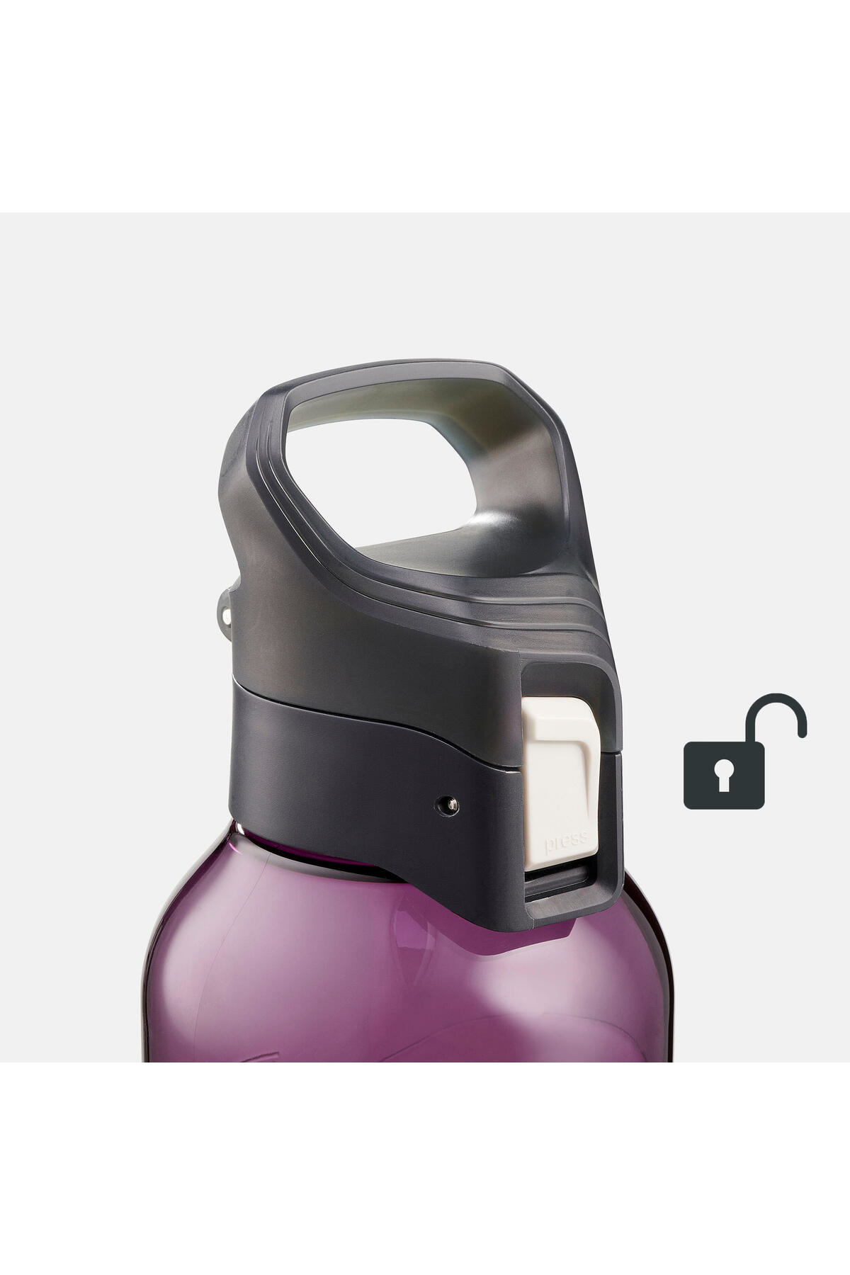 Quechua Outdoor Plastik Matara - Mavi - 0,8 Litre - Mh500