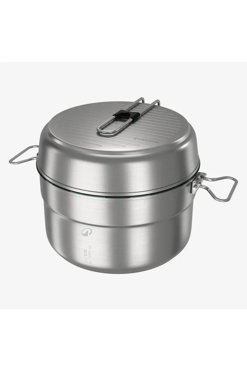 Quechua Outdoor Yemek Seti - 4 Kişilik - Paslanmaz Çelik - Yapışm