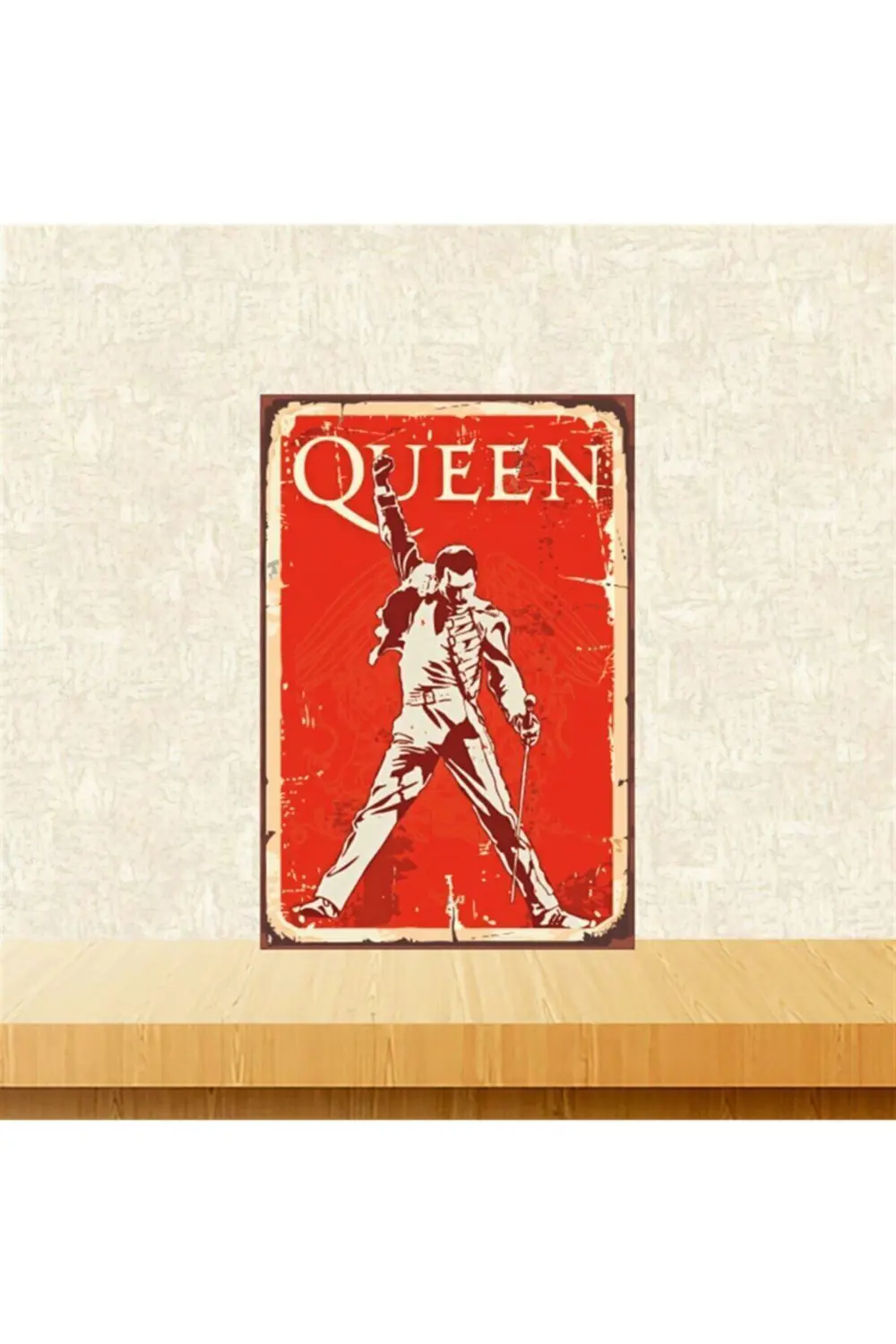 Queen 20-30 Cm Retro Ahşap Poster Tkfx4349 Queen 20-30 Cm Retro Ahşap Poster Tkfx4349