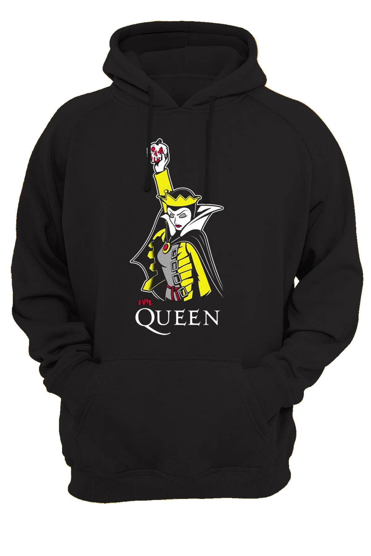 Queen Baskılı 3 Iplik Şardonlu Kalın 600 gr  İçi Polar Sweatshirt