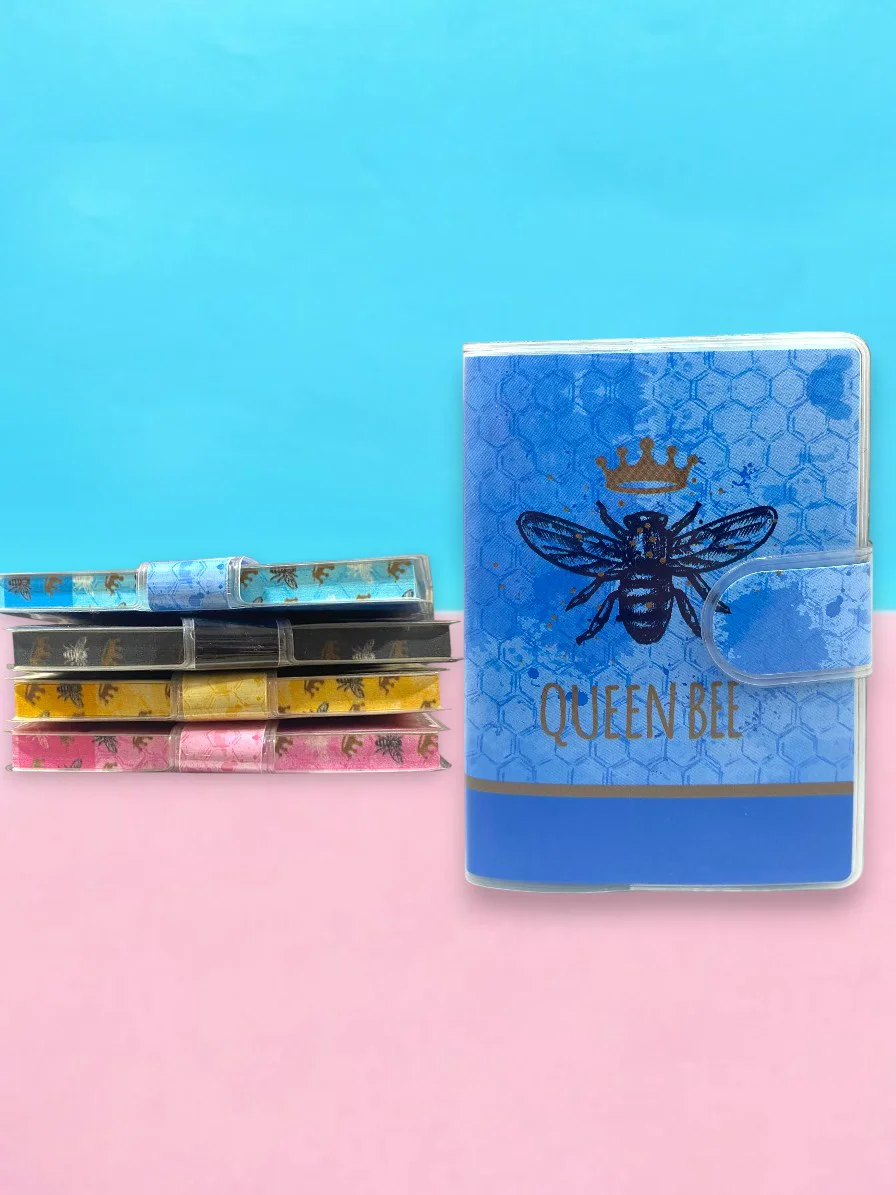 Queen Bee A7 Not Defteri , Çıt Çıtlı Cep Defteri - Mavi