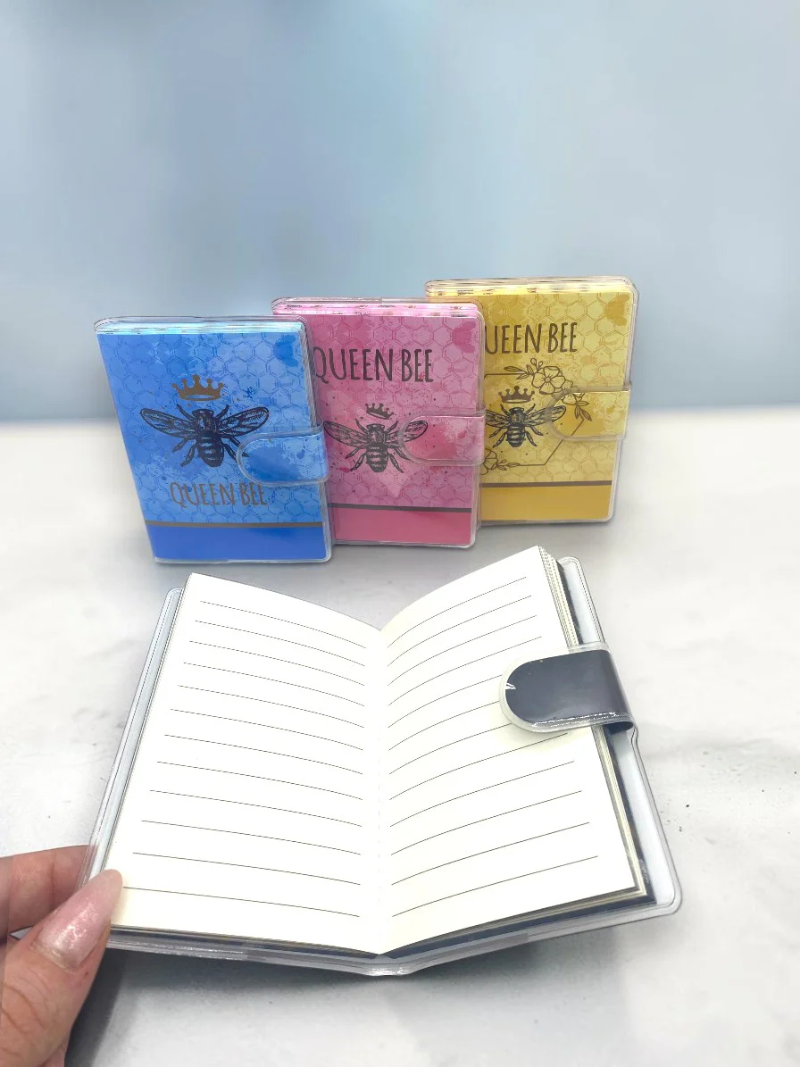 Queen Bee A7 Not Defteri , Çıt Çıtlı Cep Defteri - Siyah