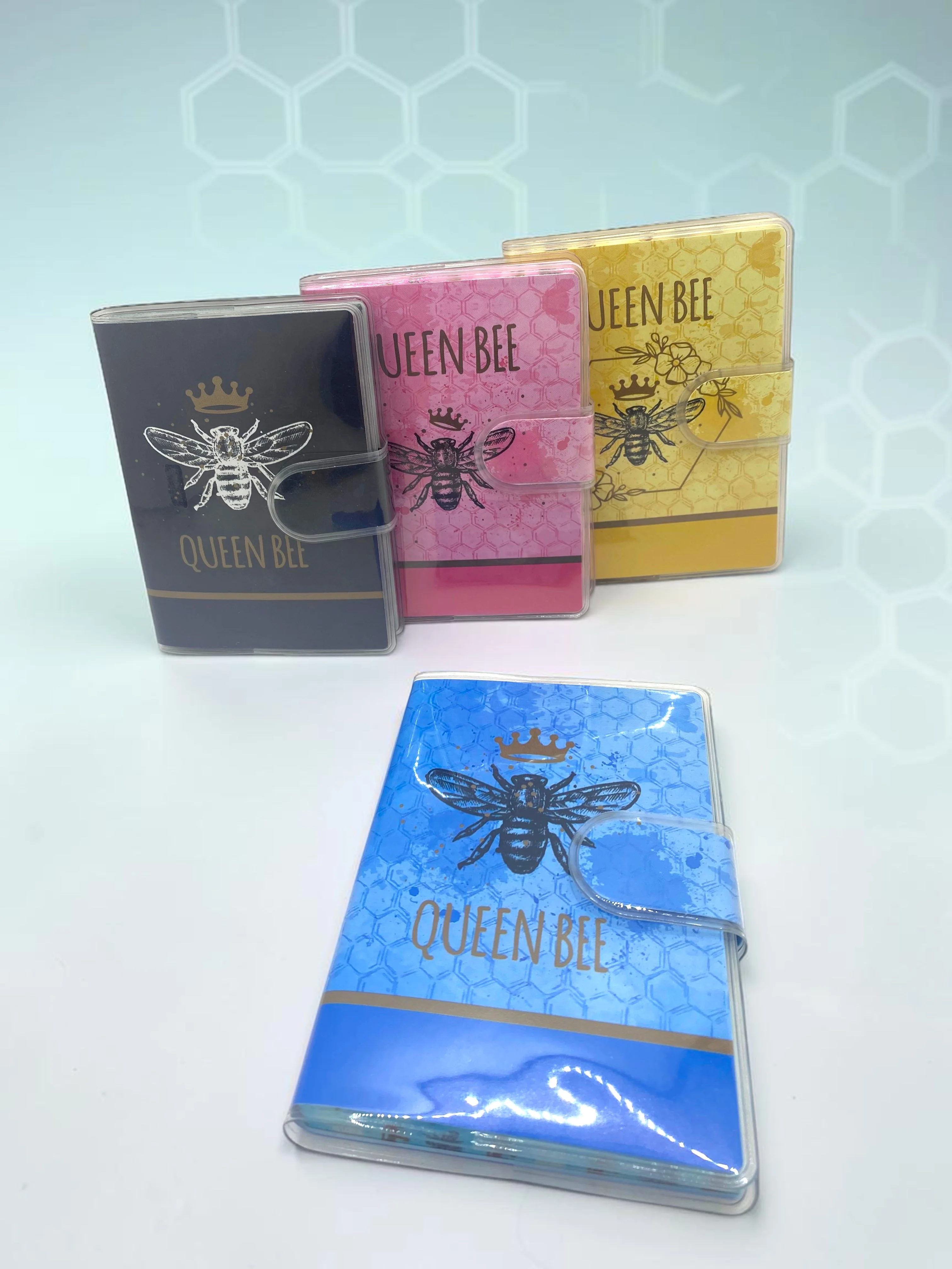 Queen Bee A7 Not Defteri , Çıt Çıtlı Cep Defteri - Mavi