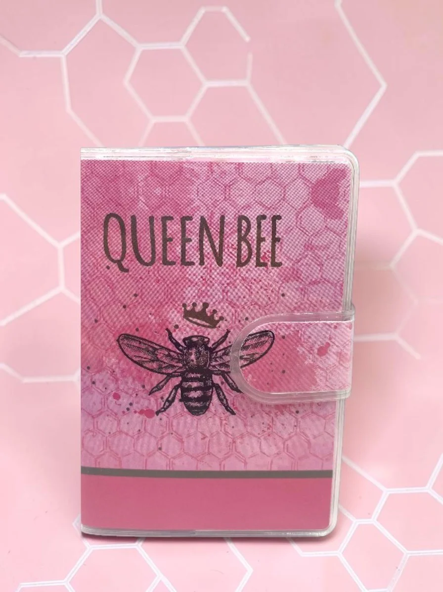 Queen Bee A7 Not Defteri , Çıt Çıtlı Cep Defteri - Pembe