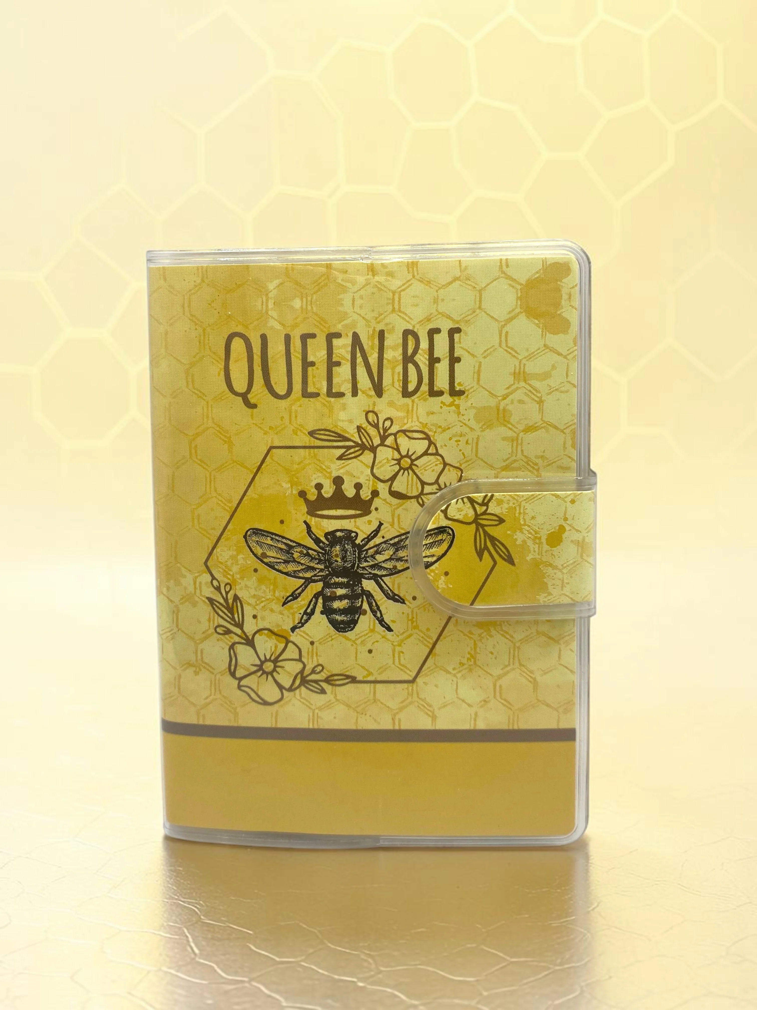 Queen Bee A7 Not Defteri , Çıt Çıtlı Cep Defteri - Sarı