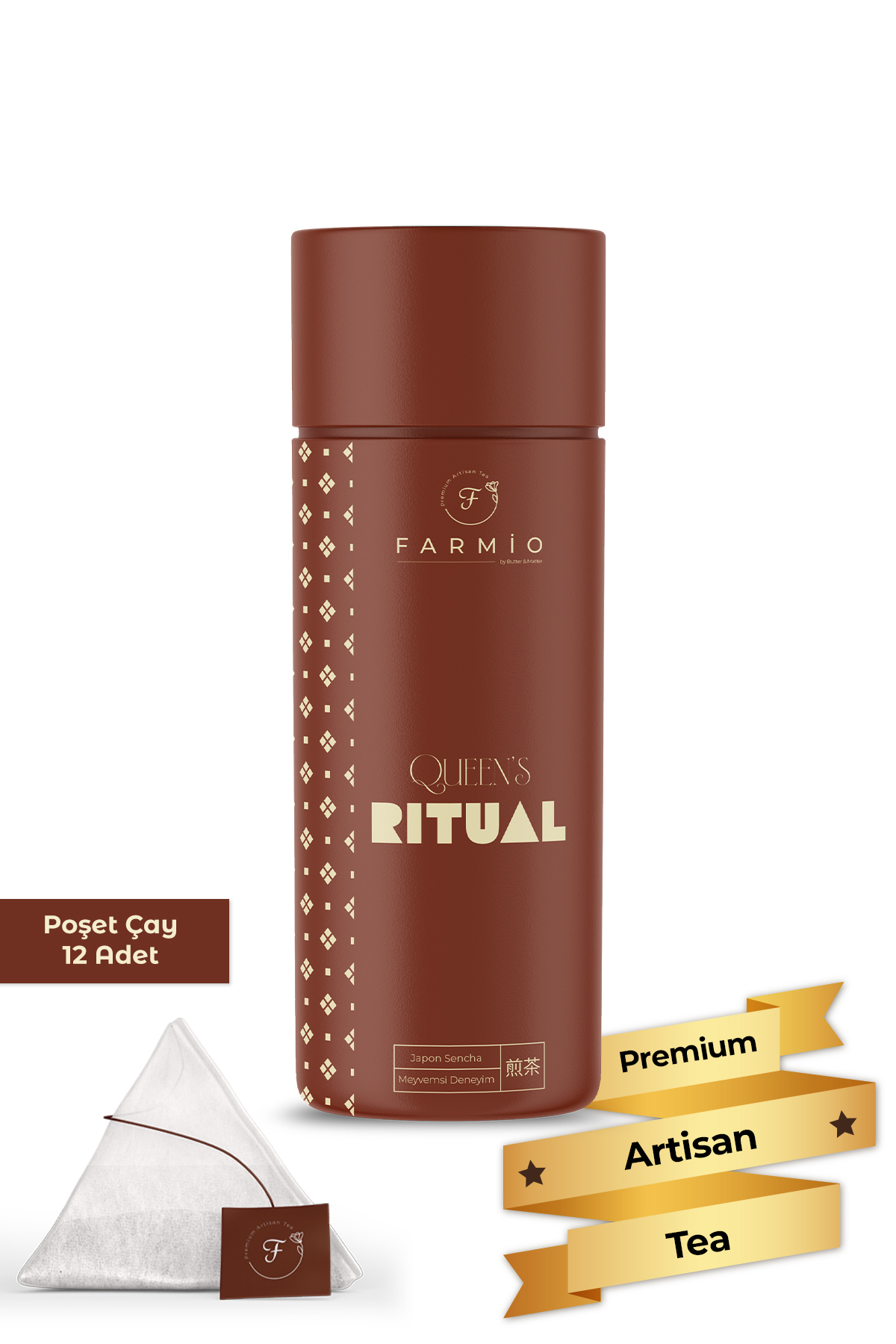 QUEEN’S RITUAL – 12 Poşet - Japon Sencha Harmanı – Meyvemsi Deney
