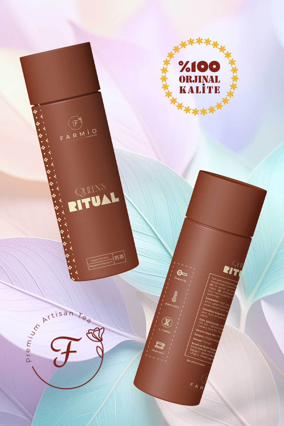 QUEEN’S RITUAL – 12 Poşet - Japon Sencha Harmanı – Meyvemsi Deney