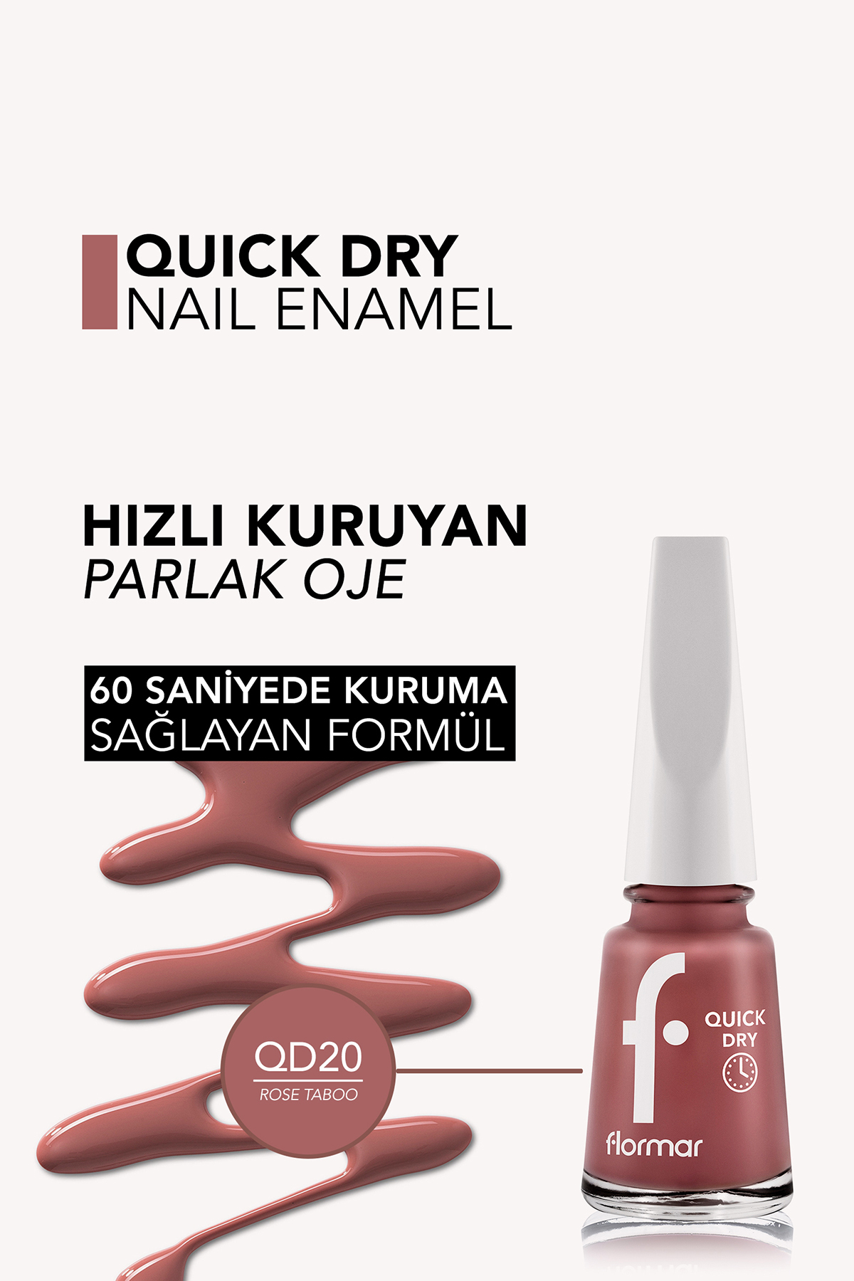Flormar Quick Dry Nail Enamel Qd20