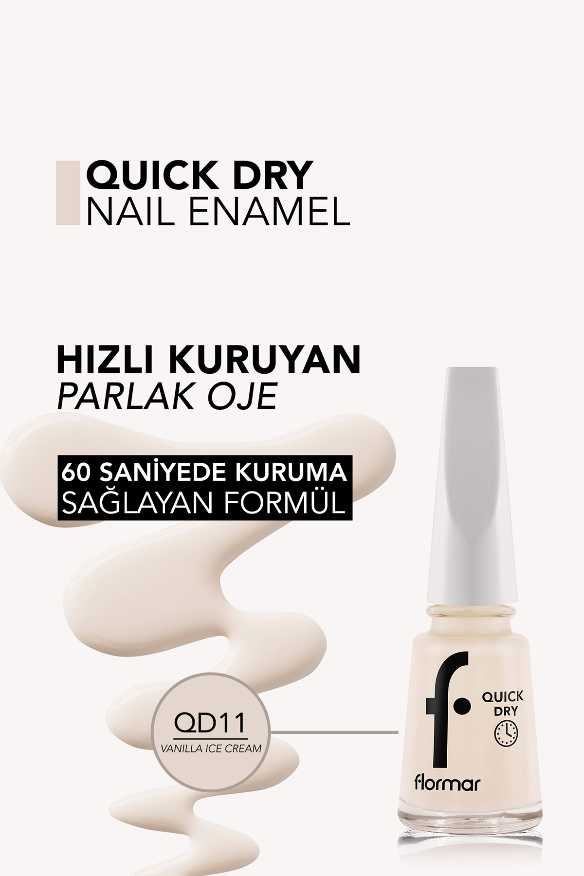Quick Dry Nail Enamel Qd11