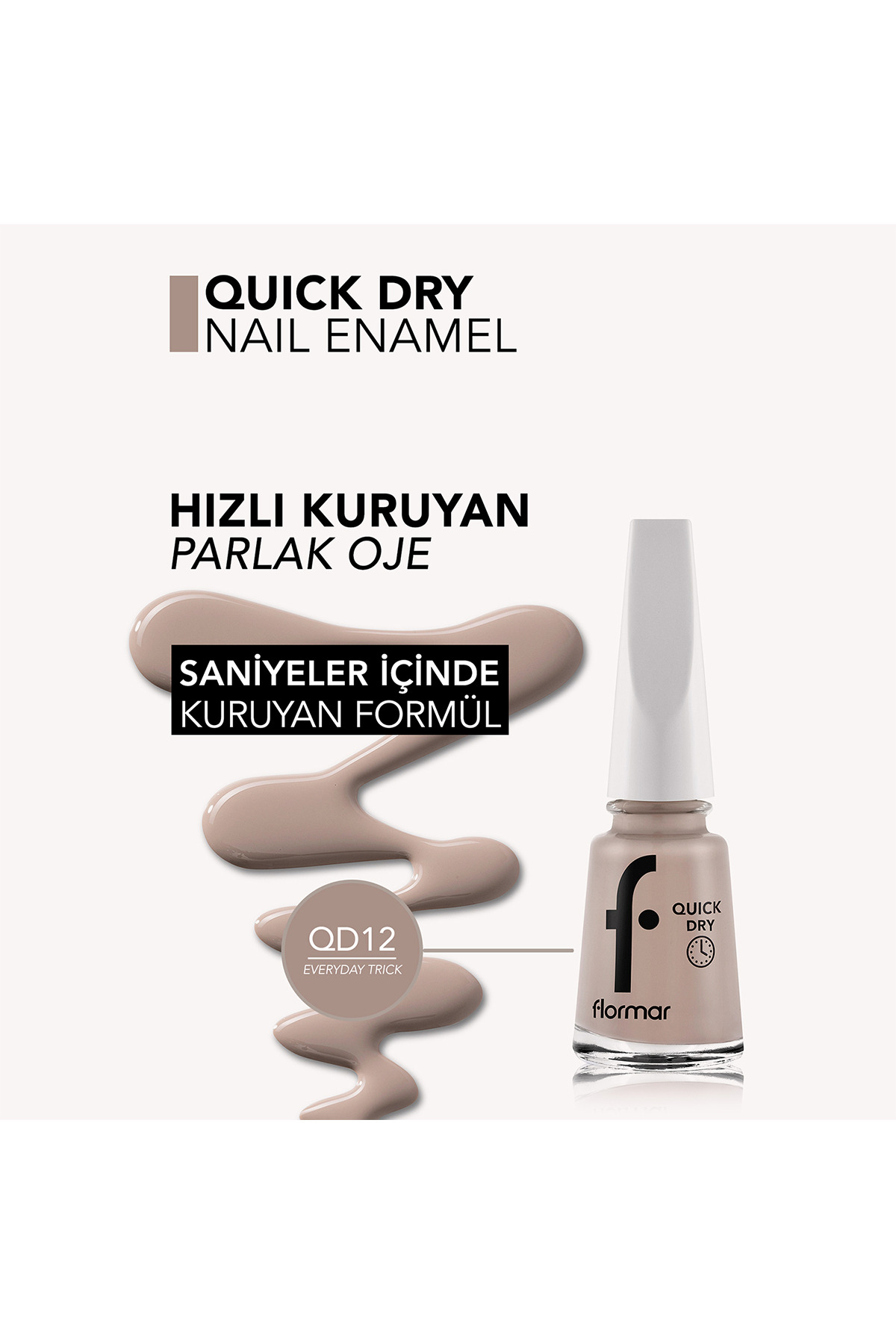 Flormar Quick Dry Nail Enamel Qd12