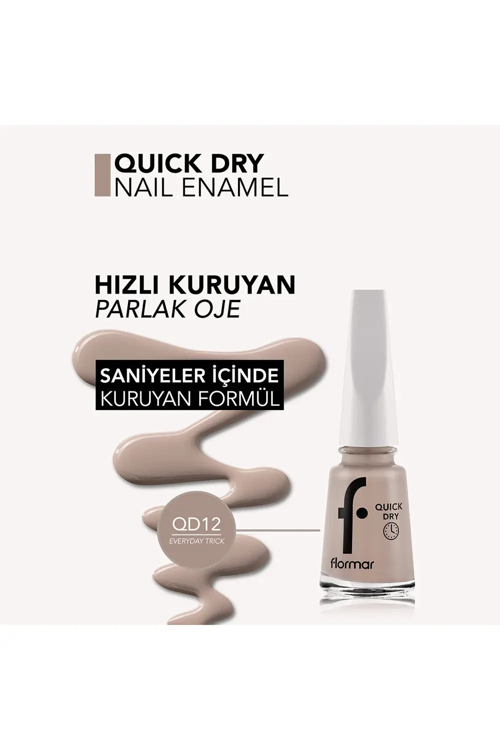 Quick Dry Nail Enamel Qd12