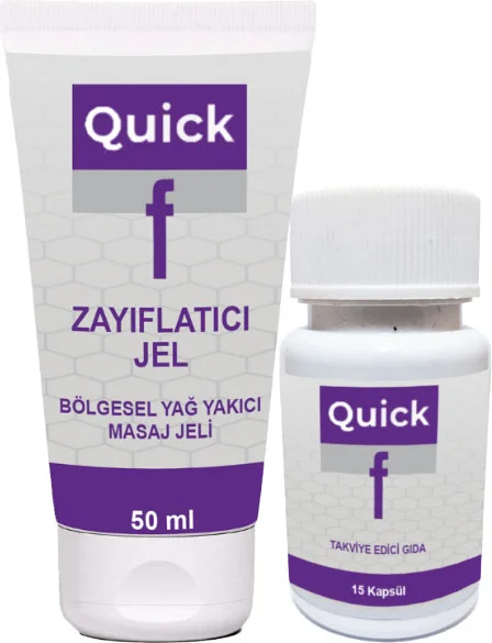 Quick F Seti: 50 ml Jel + 15 Kapsül Bir Arada | Kişisel Bakım Seti