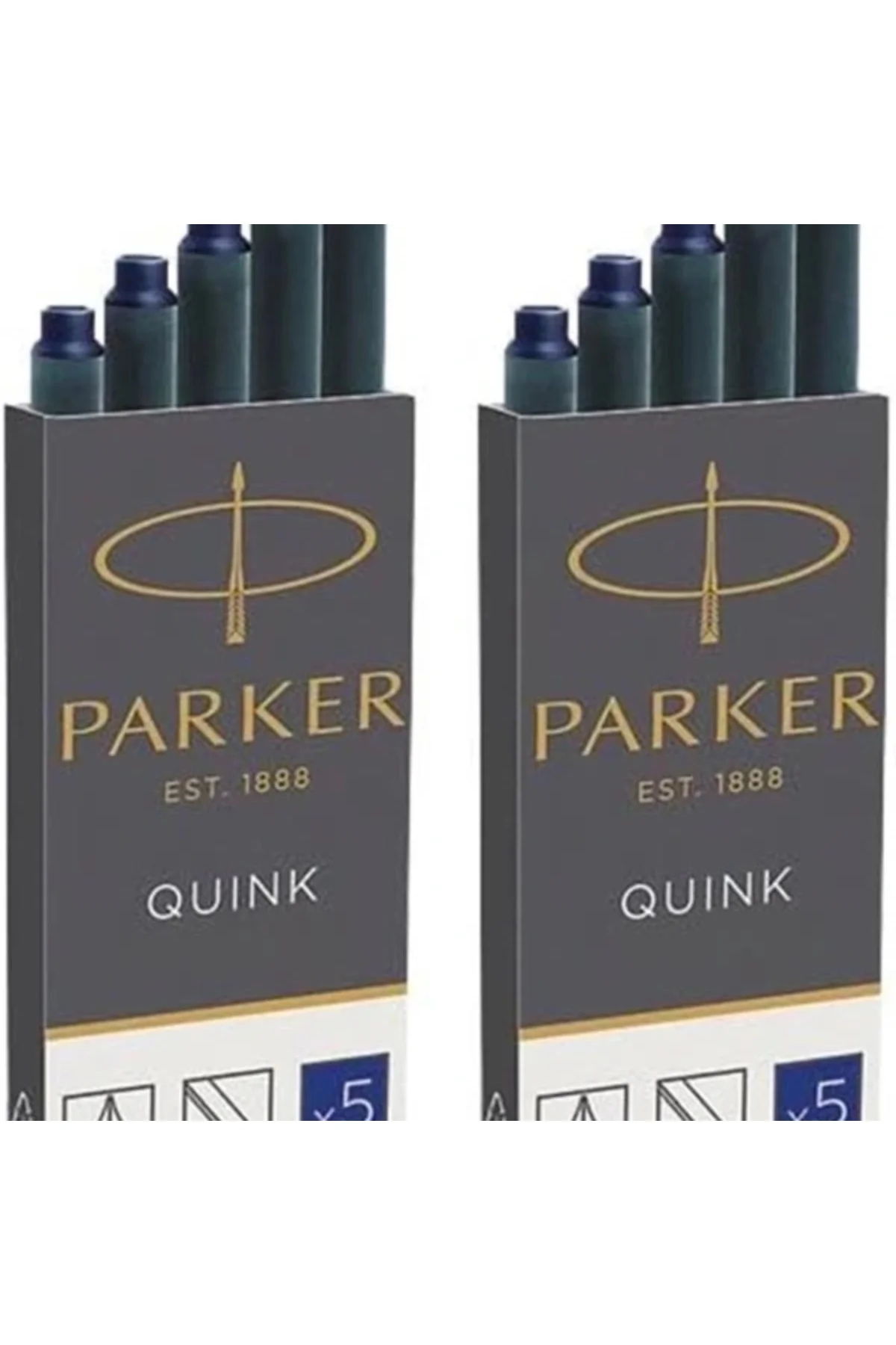 Quink Mürekkep Kartuşları Uzun Format 2 X 5'Li Paket (10 Toplam)