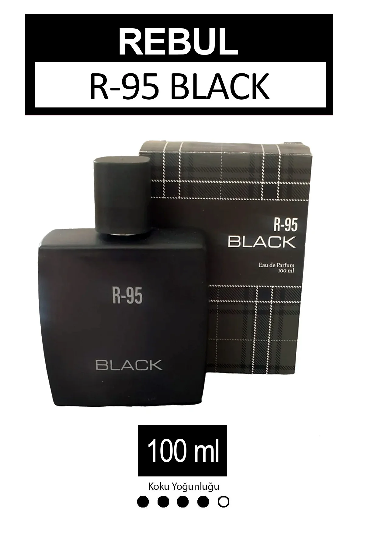 R-95 Black Eau De Parfüm 100 ml Erkek Parfümü R-95 Black Eau De Parfüm 100 ml Erkek Parfümü