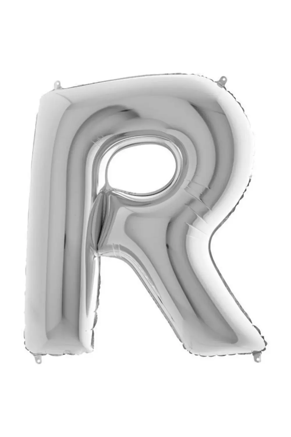 R Harf Gümüş Folyo Balon 102cm