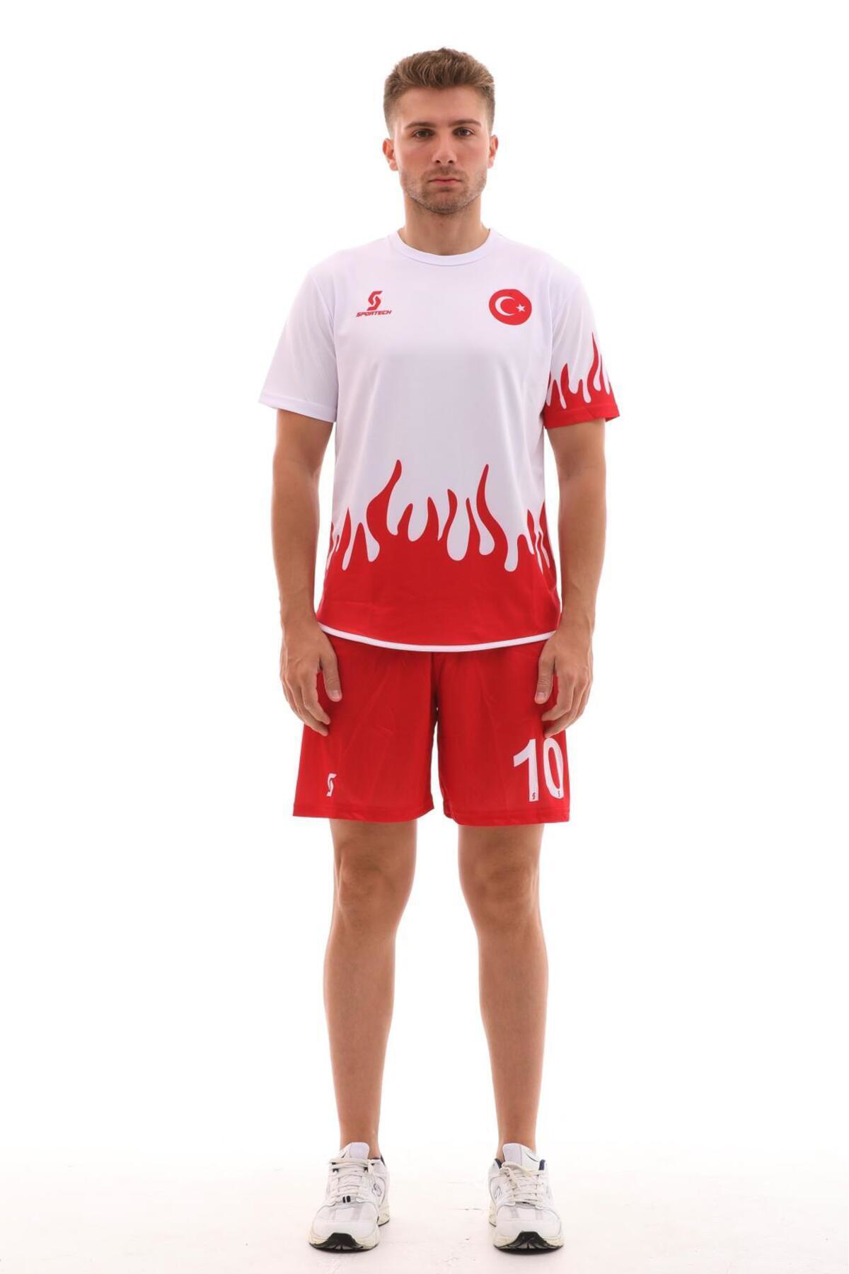 Sportech R0120 Alevli Türkiye Forma Takımı (Tek Kelime İsim Yazilir)