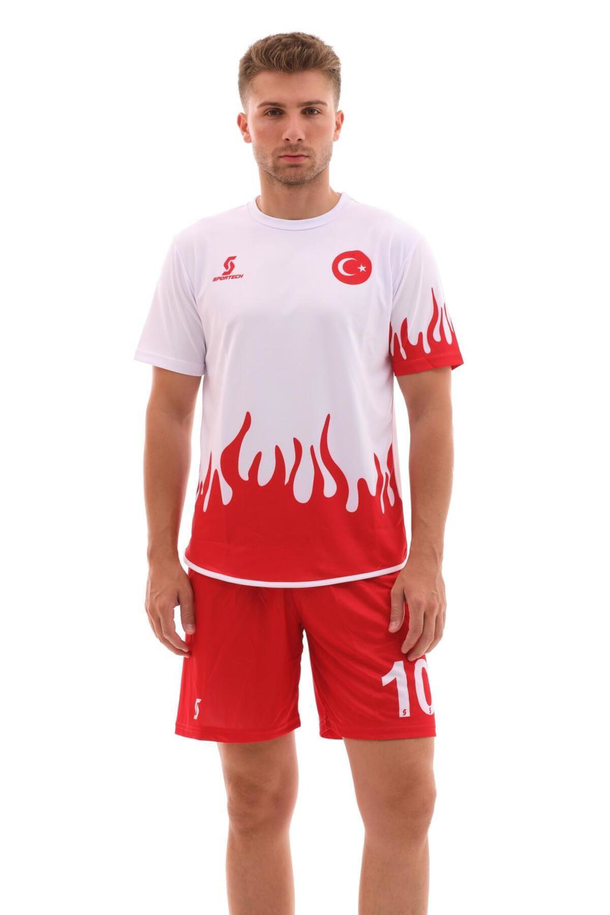 Sportech R0120 Alevli Türkiye Forma Takımı (Tek Kelime İsim Yazilir)