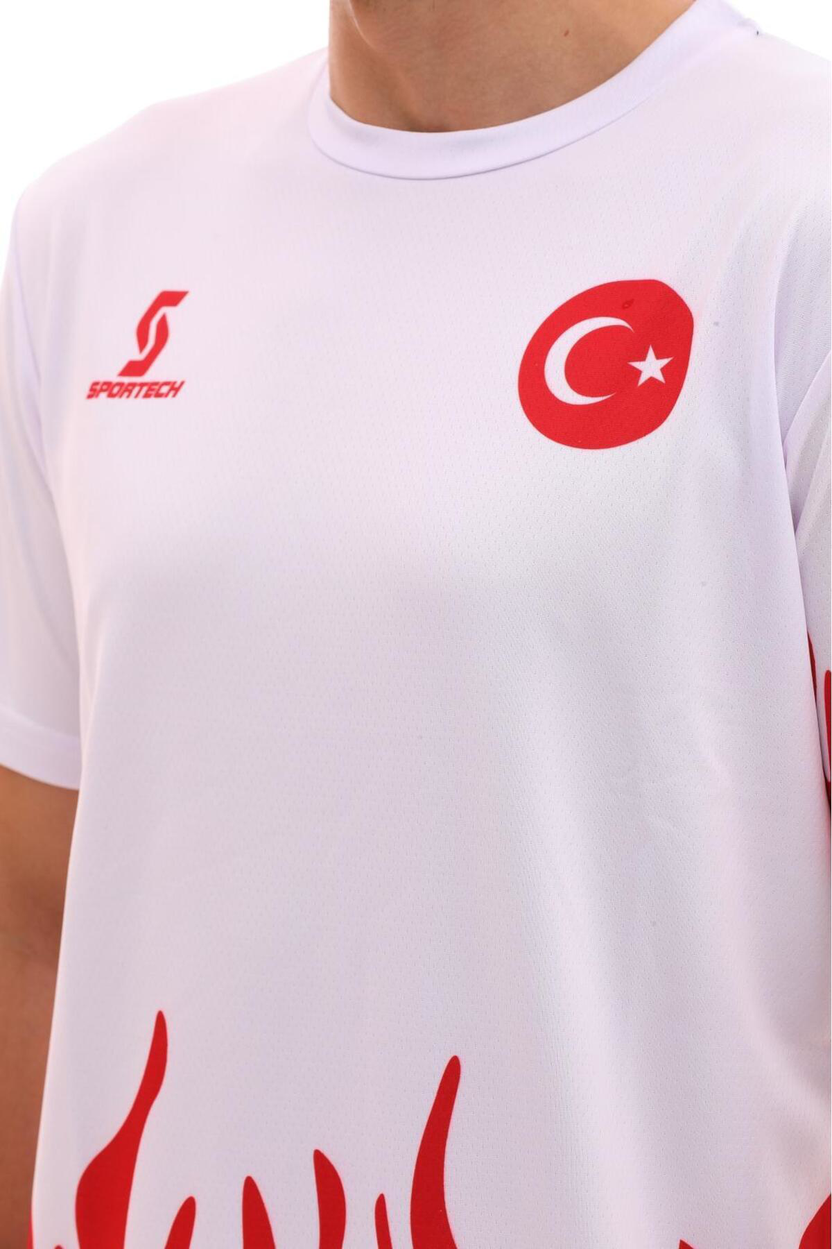 Sportech R0120 Alevli Türkiye Forma Takımı (Tek Kelime İsim Yazilir)