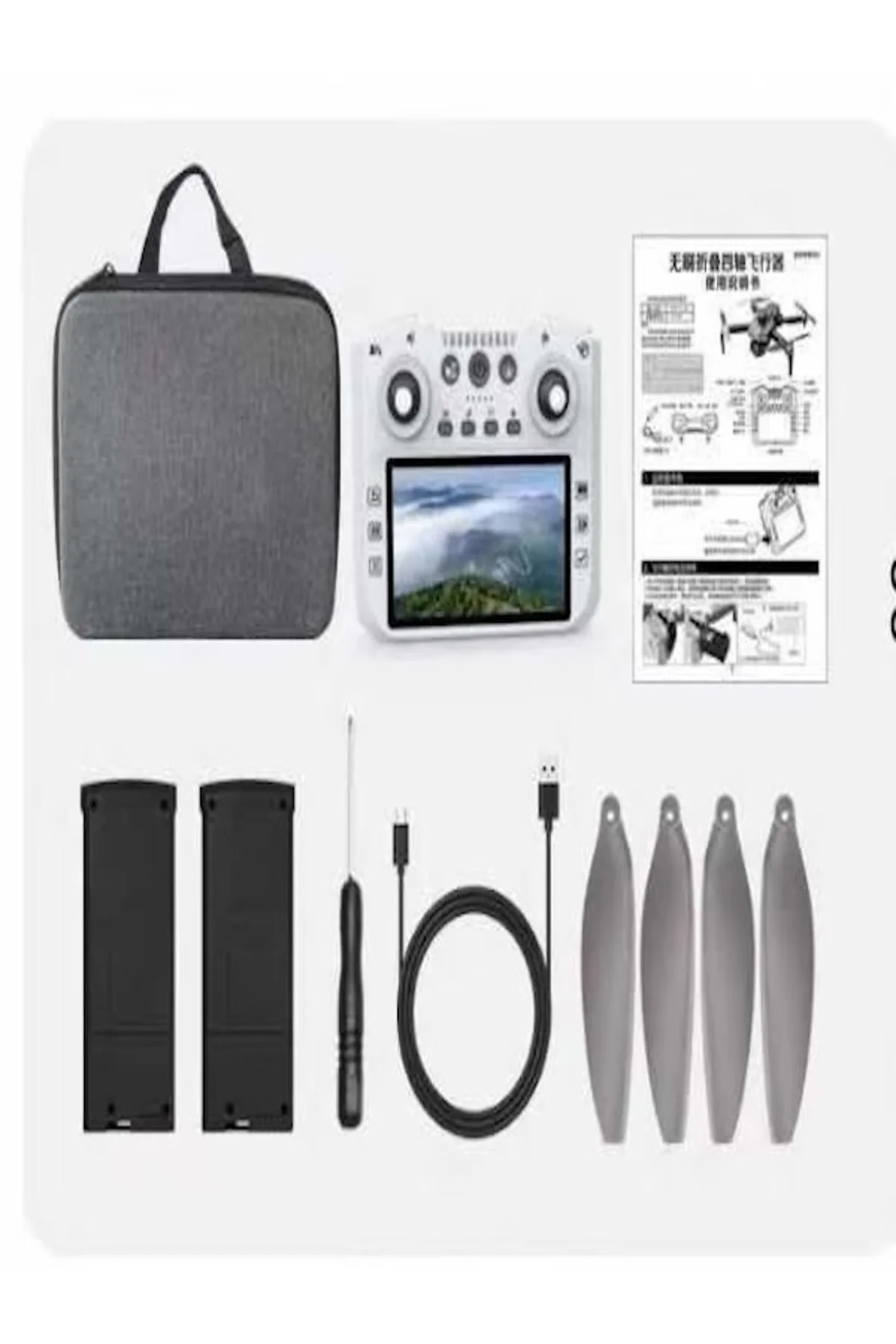 R06 DRONE 360 ROLL GPRS Lİ ÇİFT BATARYALI EKRANLI KUMANDA KULAKLI