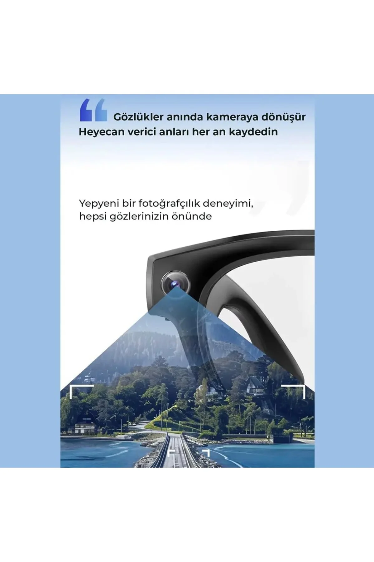 R1 PRO Akıllı Gözlük, Yapay Zeka Destekli, 1080P HD Kamera, 32GB 