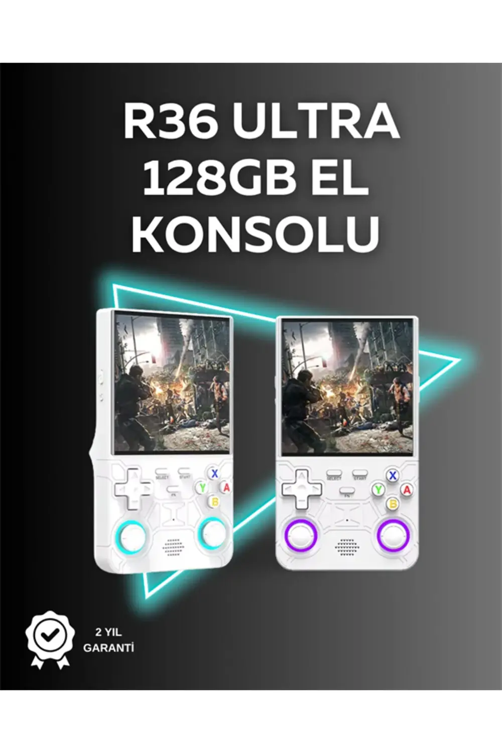 R36 Ultra 128GB Taşınabilir Oyun Konsolu – 4” IPS Ekran, 30.000+