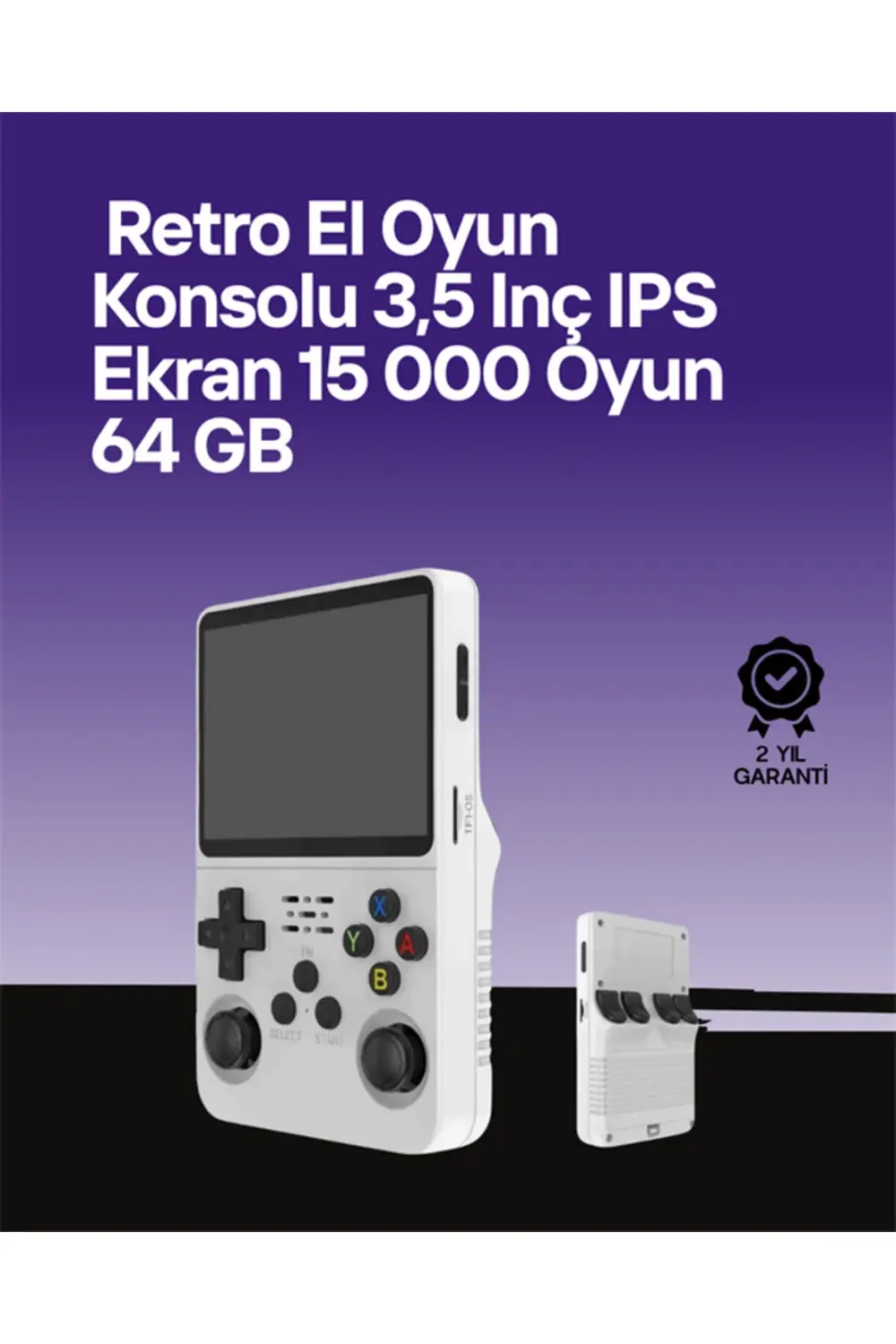 R36S 64 GB Retro Oyun Konsolu – Çoklu Emülatör Desteği, Linux Tab