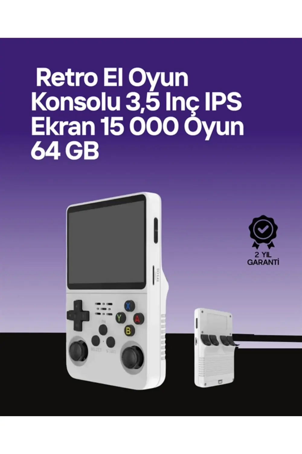 R36S 64 GB Retro Oyun Konsolu – Çoklu Emülatör Desteği Linux Taba