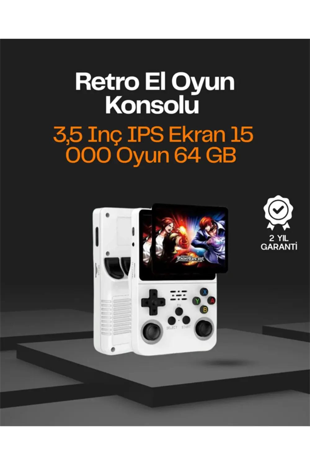 R36S Taşınabilir Retro Oyun Konsolu – 15.000 Oyun, 64 GB Depolama