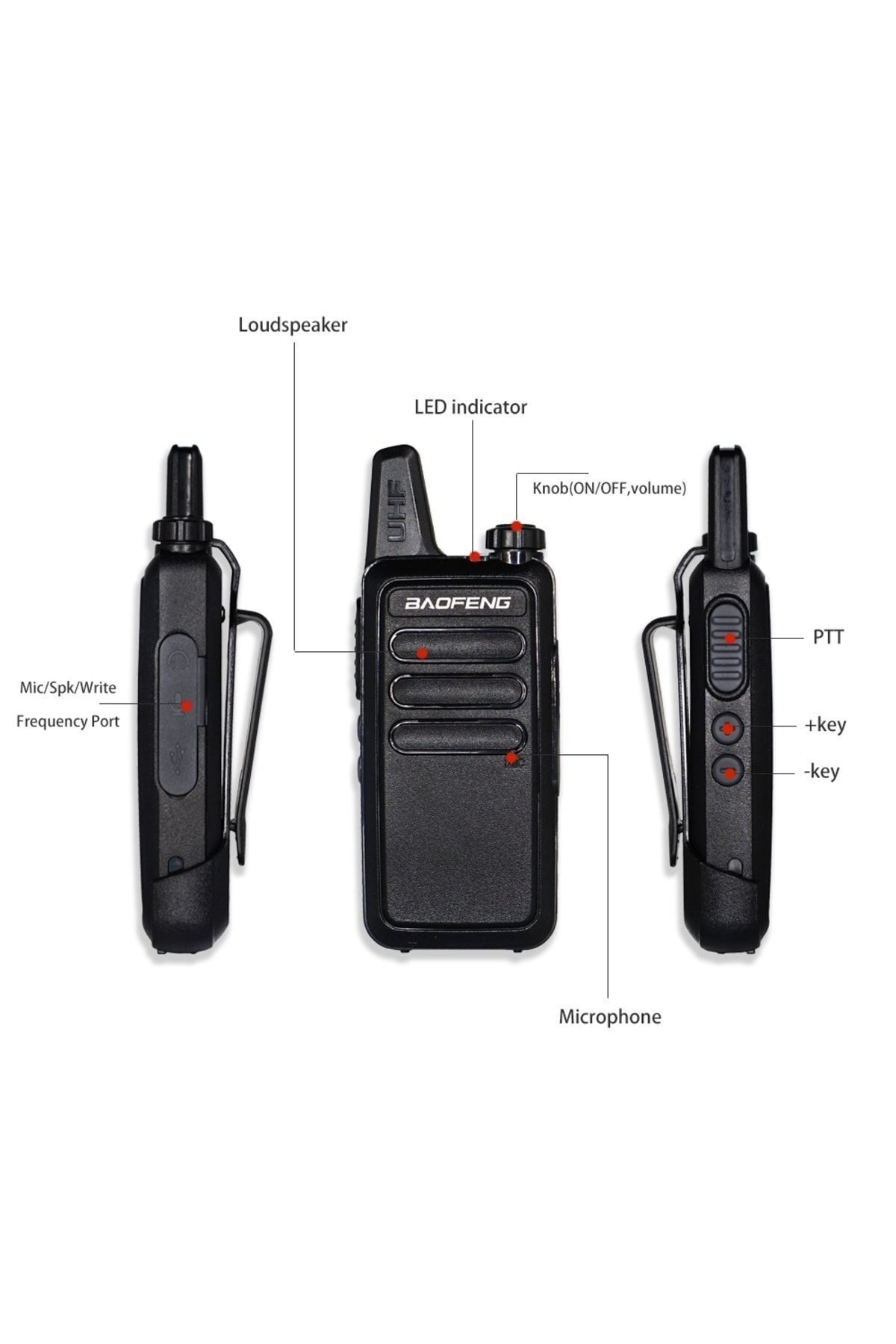 R5 Pmr Lisansız El Telsizi 2 Adet Set