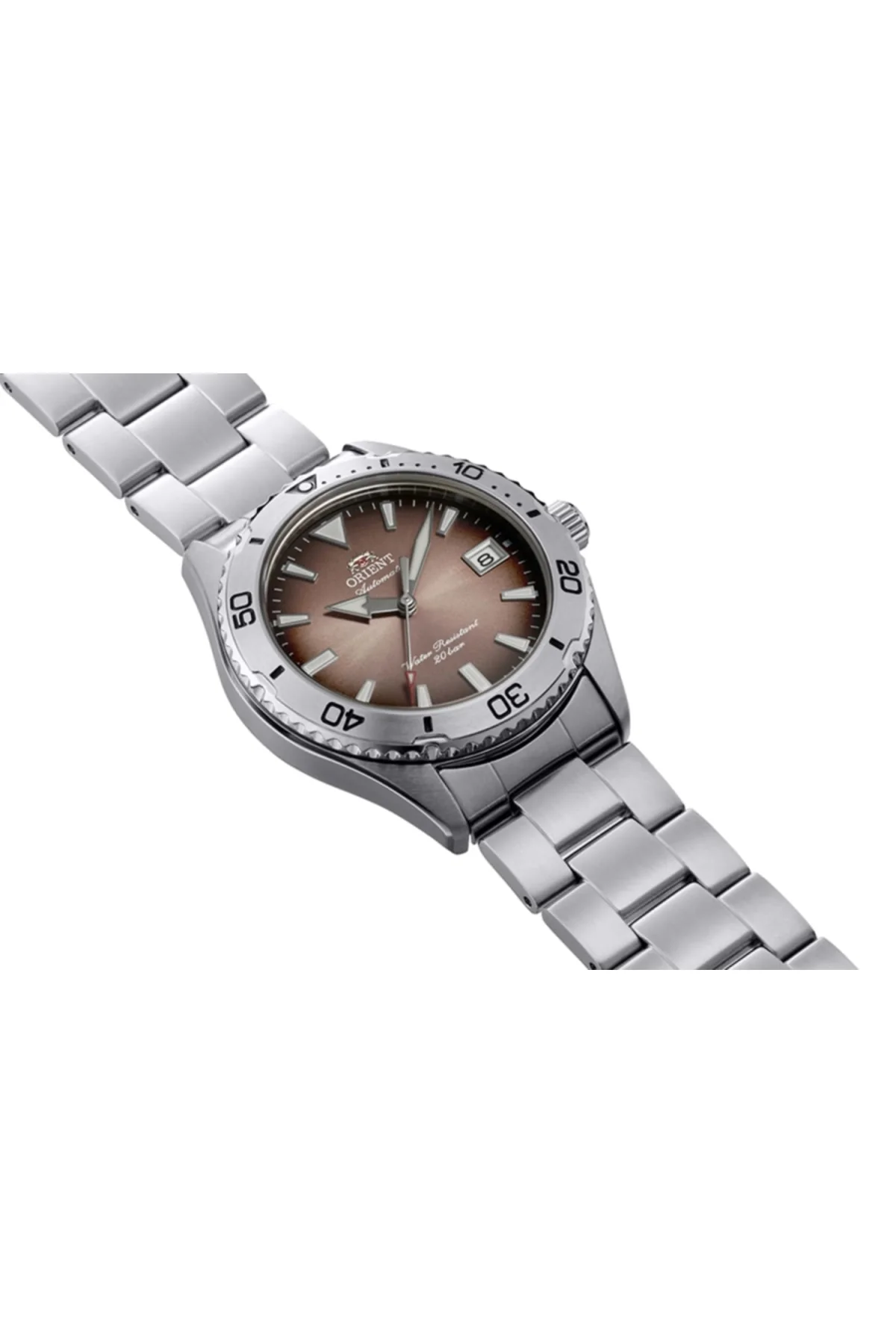RA-AC0Q17Y30B Kurmalı Otomatik Çelik Gri Safir Cam 20 ATM 40 mm Erkek Kol Saati