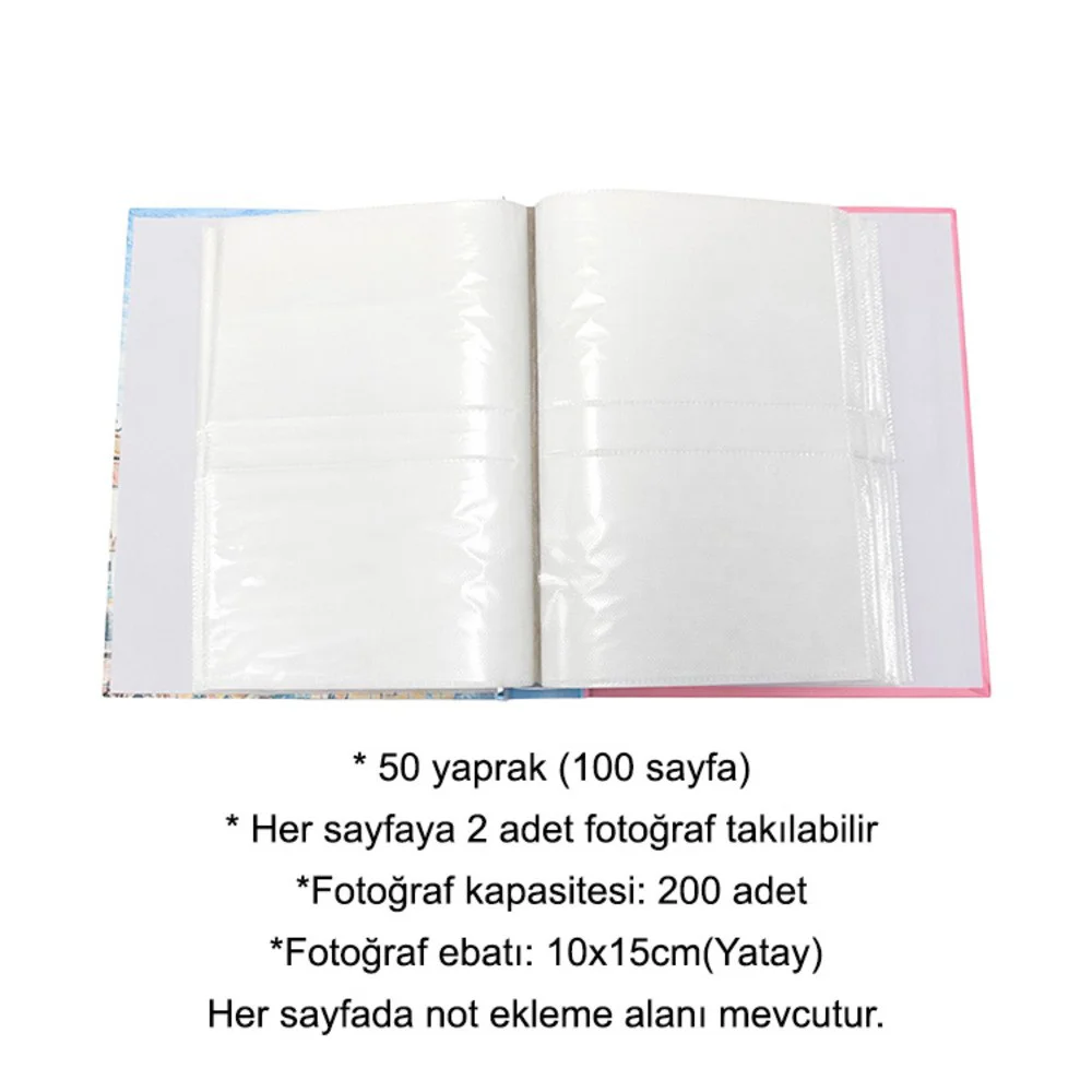 Rabsev 10x15cm 200 Fotoğraf Kapasiteli Kutulu Desenli Lüks Ofset Rabsev 10x15cm 200 Fotoğraf Kapasiteli Kutulu Desenli Lüks Ofset