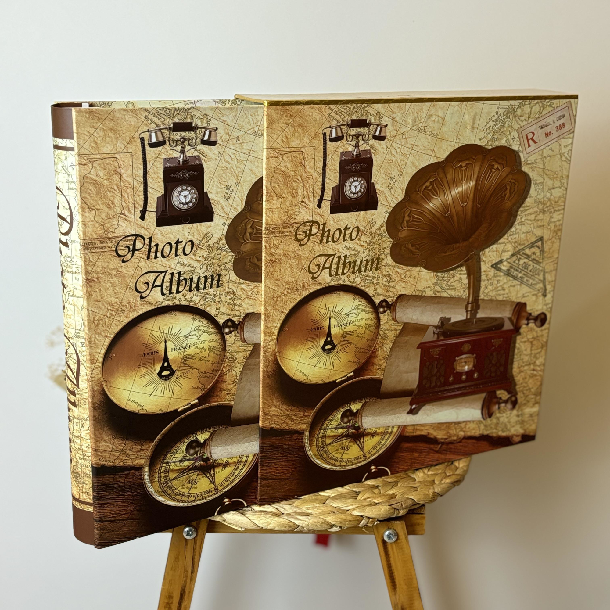 Rabsev Rs21 Fotoğraf Albümü 10X15cm 600 Lük Gramafon Desenli Kutu Rabsev Rs21 Fotoğraf Albümü 10X15cm 600 Lük Gramafon Desenli Kutu