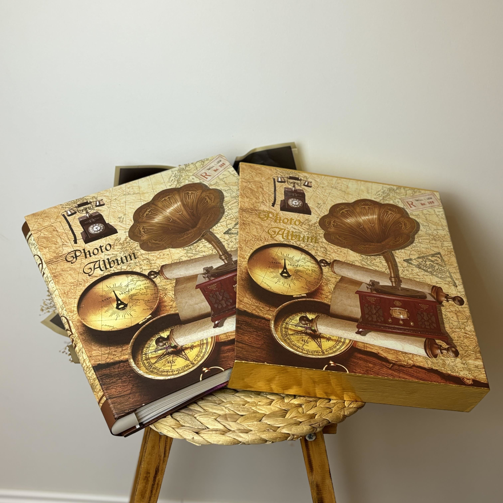 Rabsev Rs21 Fotoğraf Albümü 10X15cm 600 Lük Gramafon Desenli Kutu Rabsev Rs21 Fotoğraf Albümü 10X15cm 600 Lük Gramafon Desenli Kutu