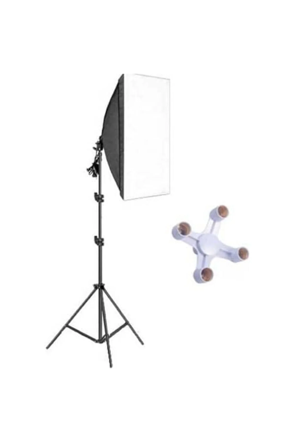 Rabsev Softbox 50x70cm 4 Duylu Sürekli Işık Ürün Video Fotoğraf Ç