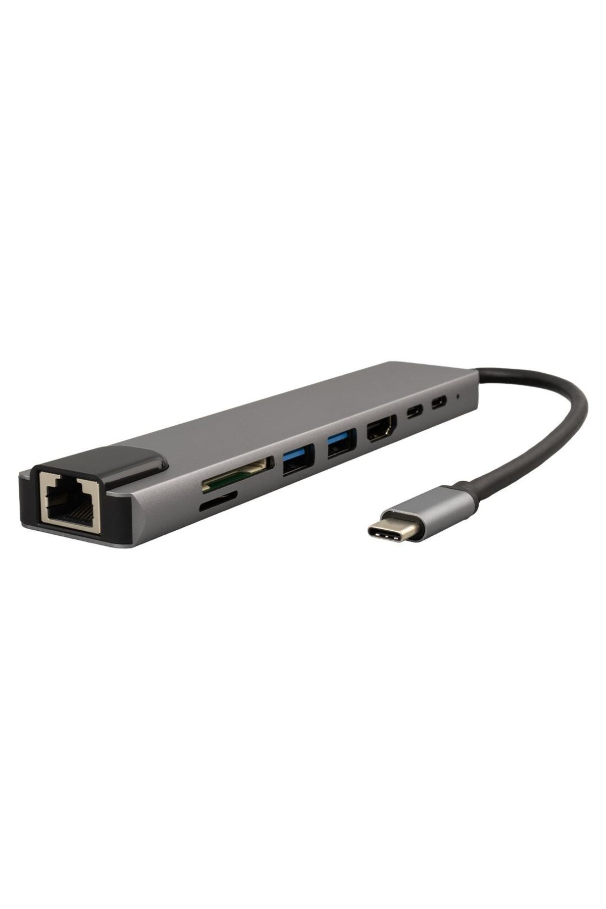 Type-C 8in1 HDMI Çok Fonksiyonlu USB 3.0 Dock Station (Macbook - PC - Playstation - Xbox Type-C 8in1 HDMI Çok Fonksiyonlu USB 3.0 Dock Station (Macbook - PC - Playstation - Xbox