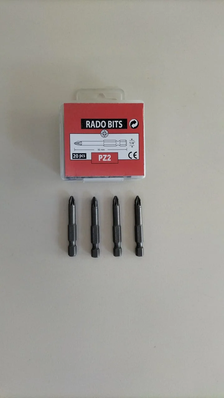 Rado 1/4''  PZ2 -50 mm MANYETİK Yıldız Bits Uç - 4 Adet