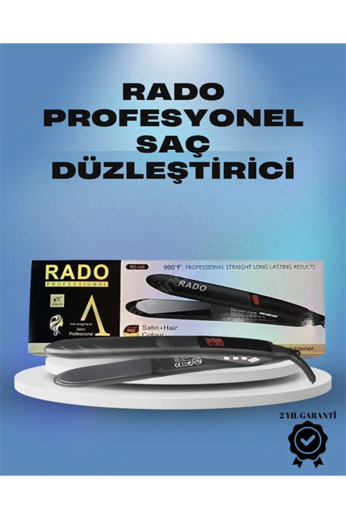 Rado RD-446 Hızlı Isınan Profesyonel Düzleştirici - Lisinya